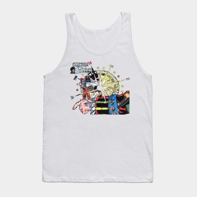 Long John Silver- Vintage Comic Pirate Tee Tank Top by Joaddo